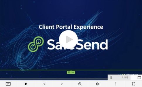 SafeSend Client Portal Experience Video Button